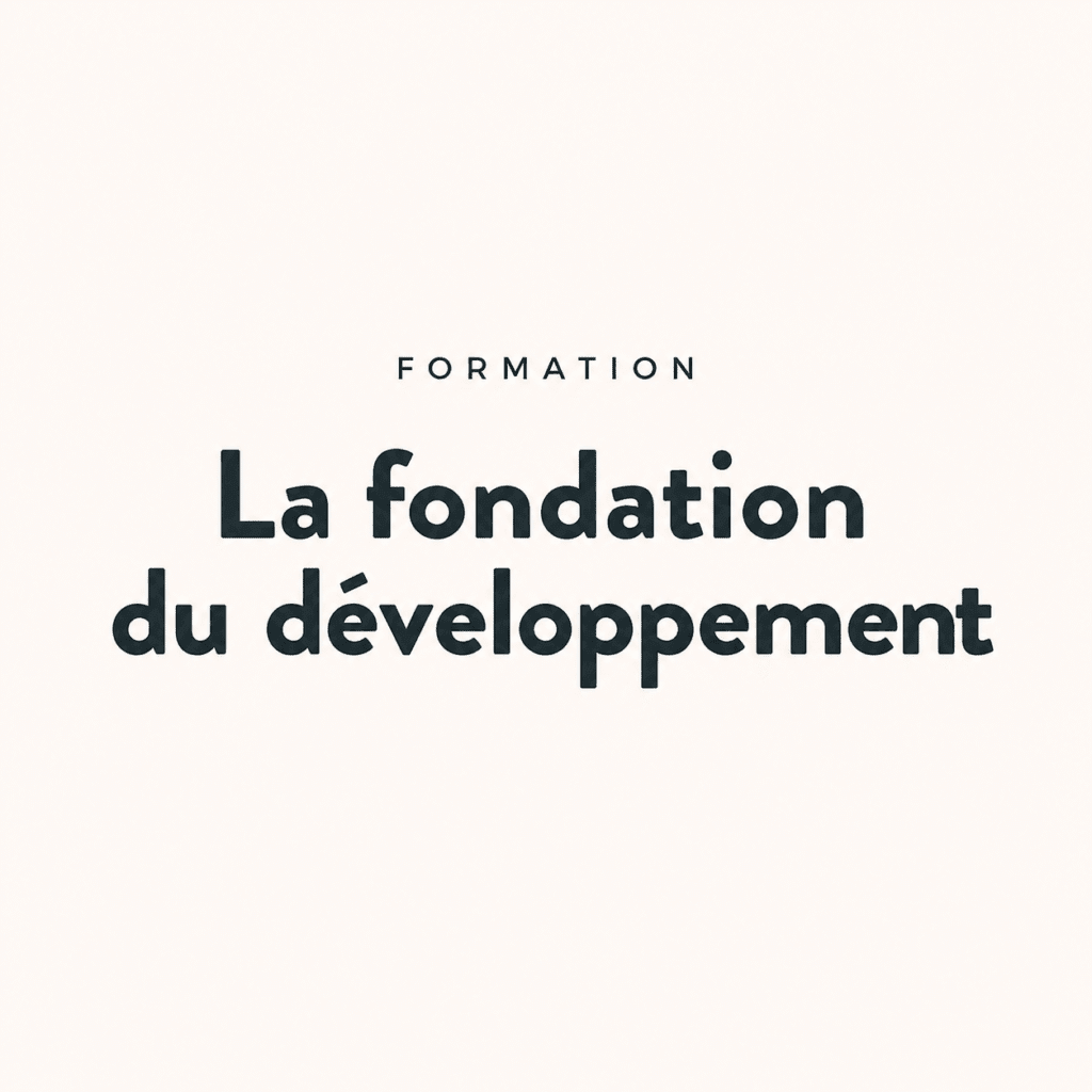 fondation du développement